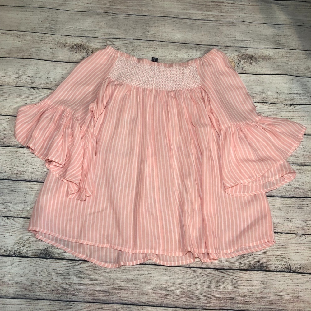 A.N.A. Pink Off the Shoulder Top Size S - Picture 5 of 6